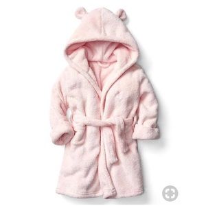 GAP Kids Pink Fleece Robe with Hood